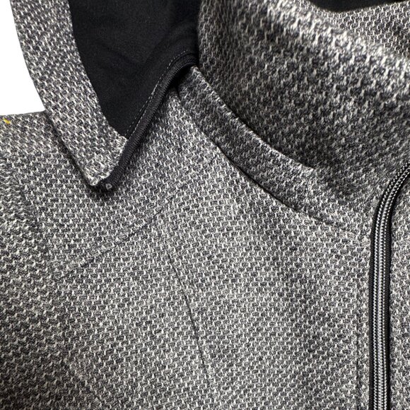 NWOT INTL D.E.T.A.I.L.S. SOFT ZIP JACKET COAT URBAN CAREER ALT HOOD BLACK LARGE - Picture 5 of 9